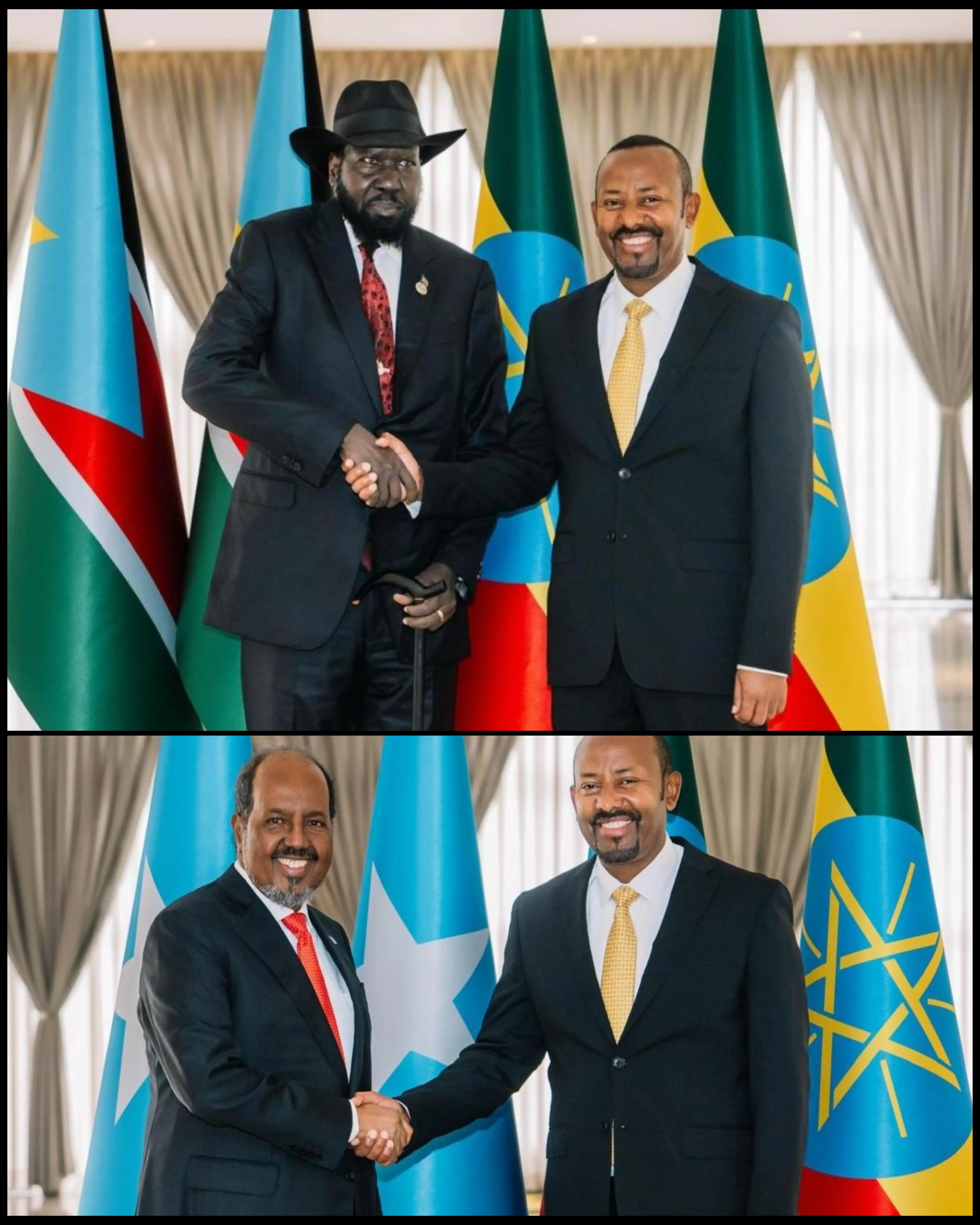 Prime Minister Abiy Meets with Somali, South Sudanese Presidents